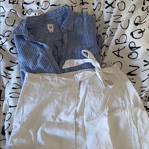 Gap striped collared shirt - XS